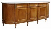 LOUIS XVI STYLE MARBLE-TOP MAH