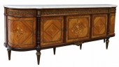 LOUIS XVI STYLE MARBLE-TOP MAH
