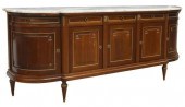 LOUIS XVI STYLE MARBLE-TOP MAH