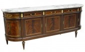 LOUIS XVI STYLE MARBLE-TOP MAH