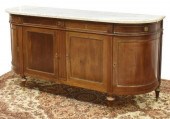 LOUIS XVI STYLE MARBLE-TOP MAH