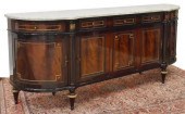 LOUIS XVI STYLE MARBLE-TOP MAH