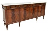LOUIS XVI STYLE MARBLE-TOP MAH