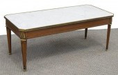 LOUIS XVI STYLE MARBLE-TOP MAH