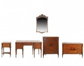 LOUIS XVI-STYLE MARBLE-TOP MAH