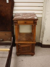 LOUIS XVI STYLE MARBLE-TOP NIG