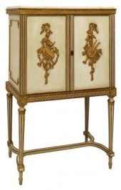 LOUIS XVI STYLE MARBLE-TOP PAI