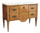 LOUIS XVI STYLE MARBLE-TOP PAR