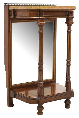 LOUIS XVI STYLE MARBLE-TOP PIER
