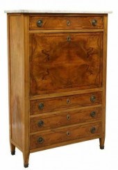 LOUIS XVI STYLE MARBLE-TOP SEC