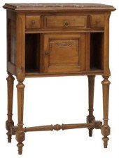 LOUIS XVI STYLE MARBLE-TOP WAL