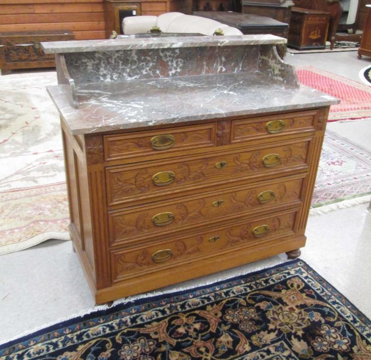 LOUIS XVI STYLE MARBLE-TOP