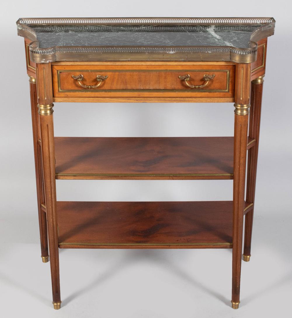 LOUIS XVI STYLE MARBLE TOPPED