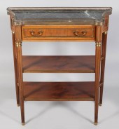 LOUIS XVI STYLE MARBLE TOPPED