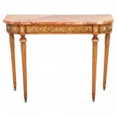 LOUIS XVI STYLE MARBLE TOPPED