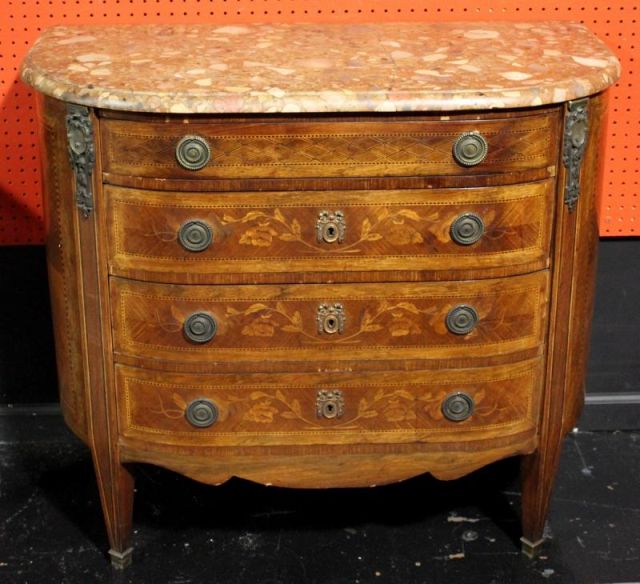 Louis XVI Style Marquetry Inlaid