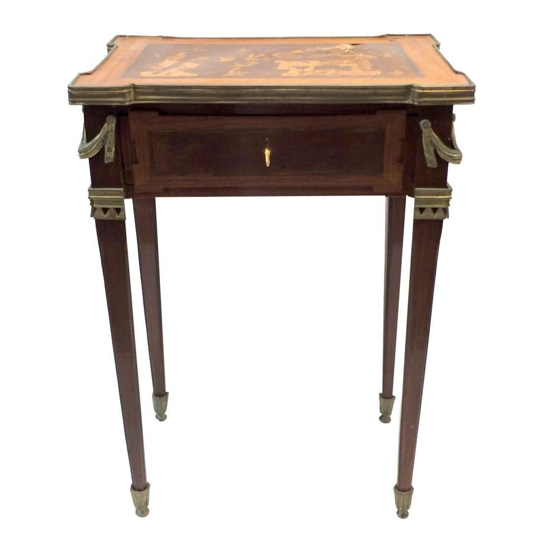 LOUIS XVI STYLE MARQUETRY INLAID