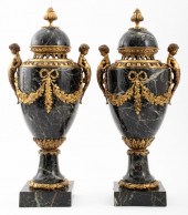 LOUIS XVI STYLE MOUNTED MARBLE