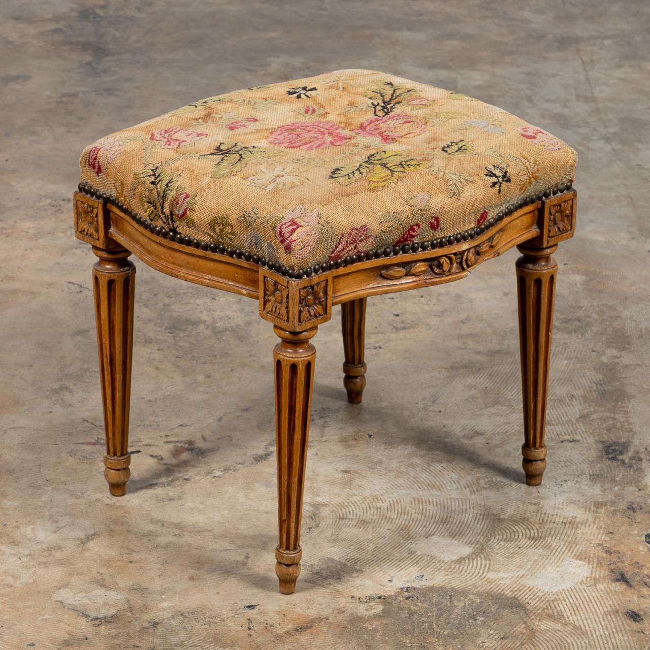 LOUIS XVI STYLE NEEDLEWORK TOP