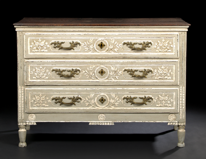 Louis XVI-Style Oak and Polychromed