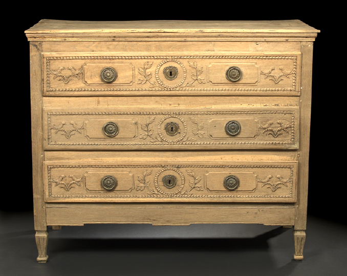 Louis XVI-Style Oak Commode, 