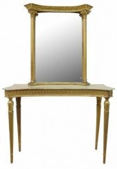 LOUIS XVI STYLE ONYX-TOP GILTW