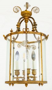 LOUIS XVI STYLE ORMOLU AND GLA