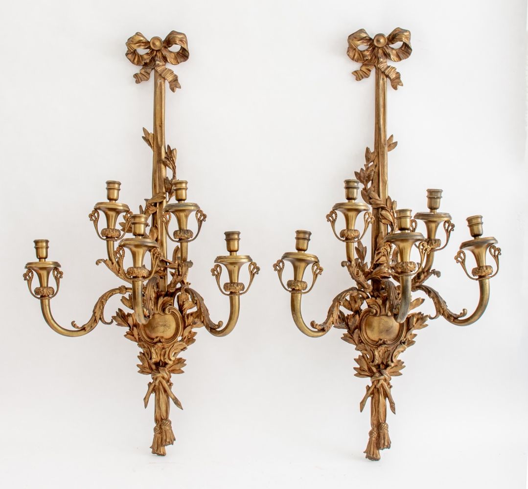 LOUIS XVI STYLE ORMOLU FIVE