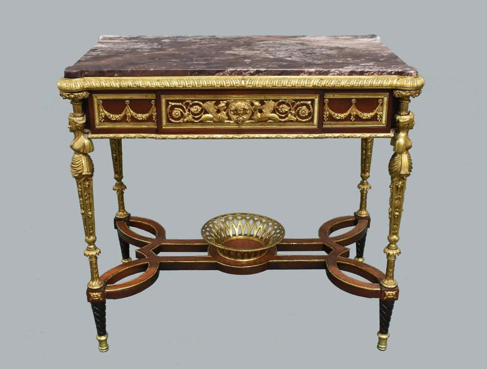 LOUIS XVI STYLE ORMOLU-MOUNTED