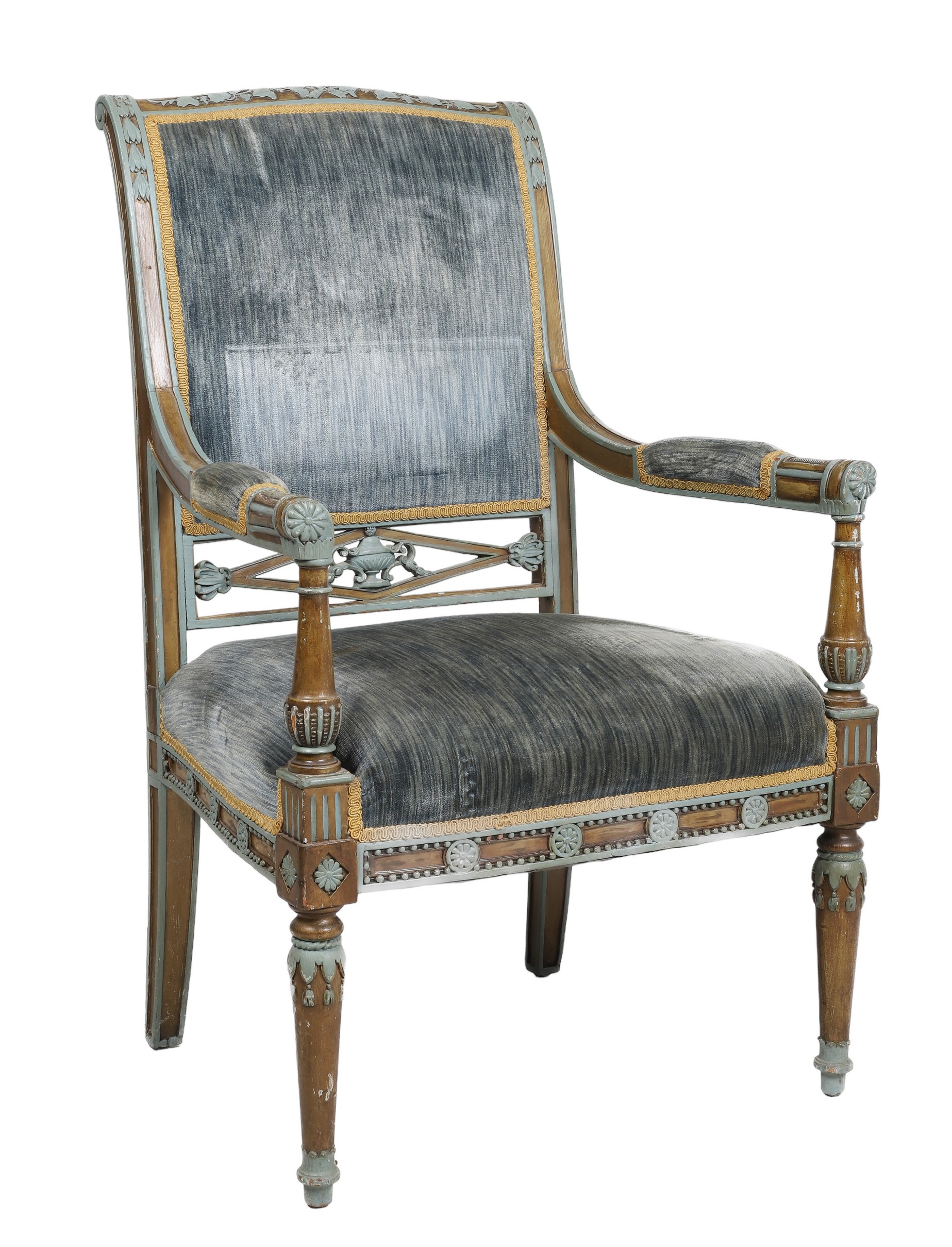 Louis XVI style paint decorated