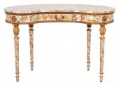 LOUIS XVI STYLE PAINTED & SILV