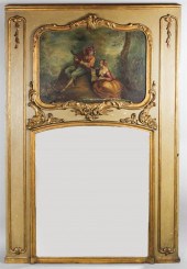 LOUIS XVI STYLE PAINTED AND PA
