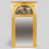 LOUIS XVI STYLE PAINTED AND GI