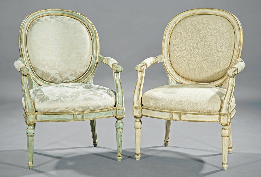 LOUIS XVI-STYLE PAINTED AND