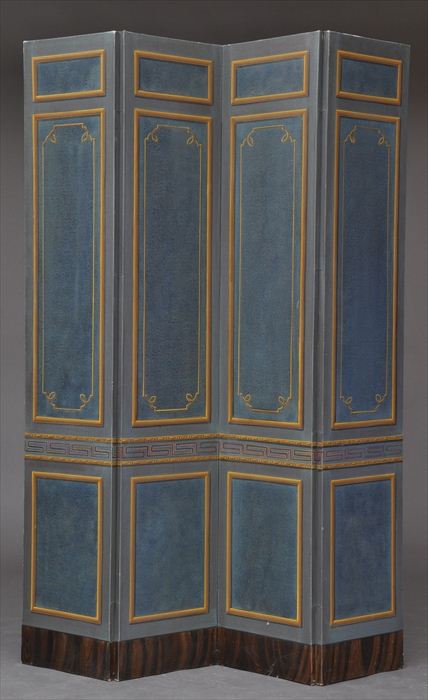 LOUIS XVI-STYLE PAINTED CANVAS