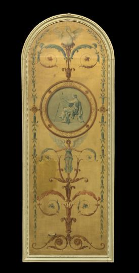 Louis XVI-Style Painted Canvas
