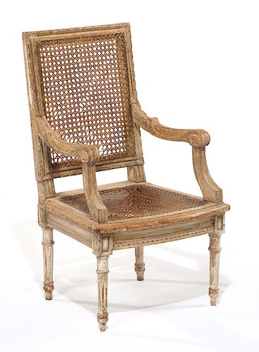 LOUIS XVI STYLE PAINTED CHILD'S