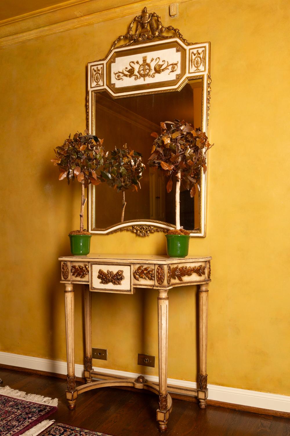 LOUIS XVI-STYLE PAINTED CONSOLE