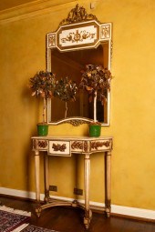LOUIS XVI-STYLE PAINTED CONSOL