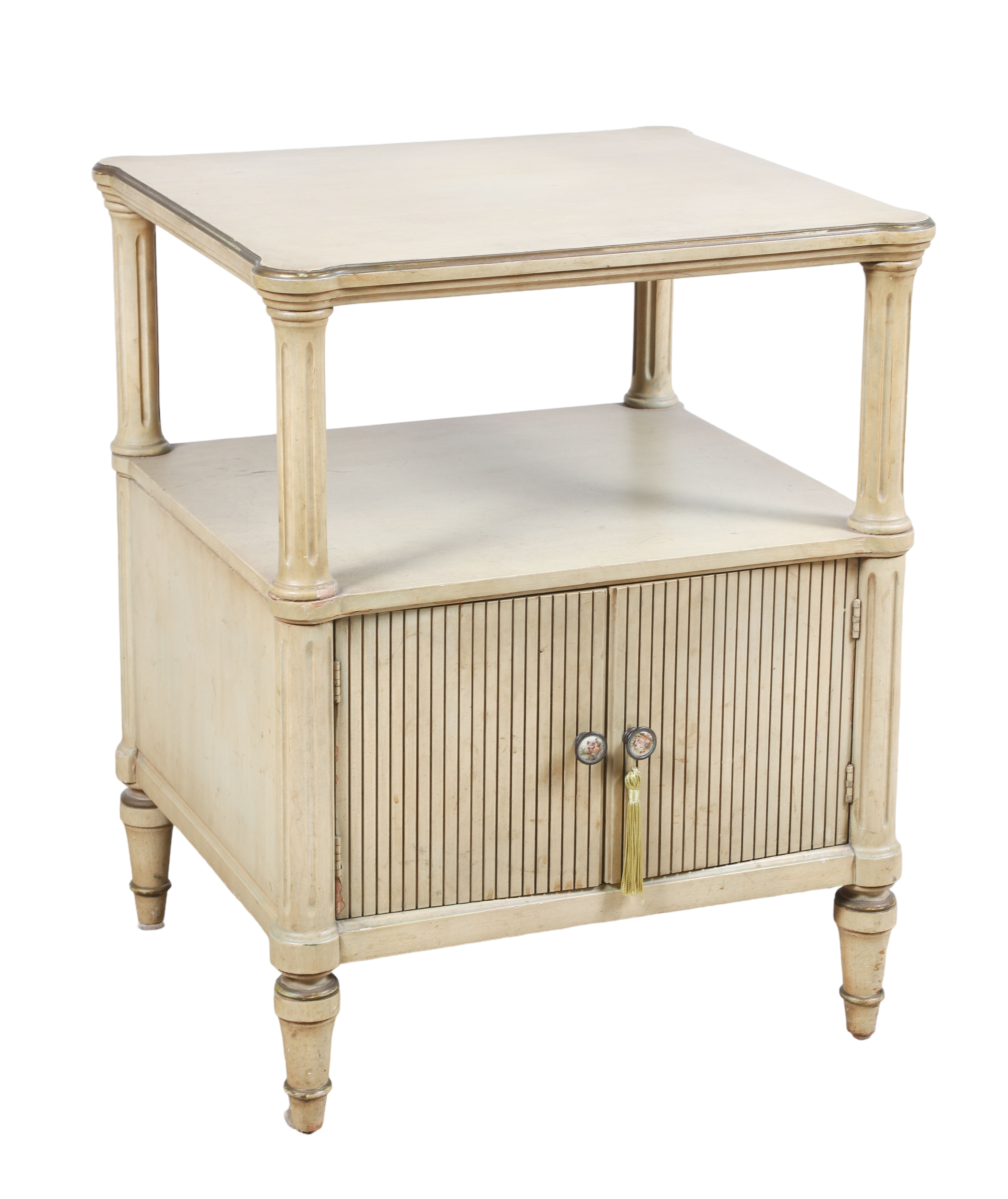 Louis XVI style painted side table,