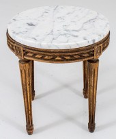 LOUIS XVI STYLE PAINTED TABOUR