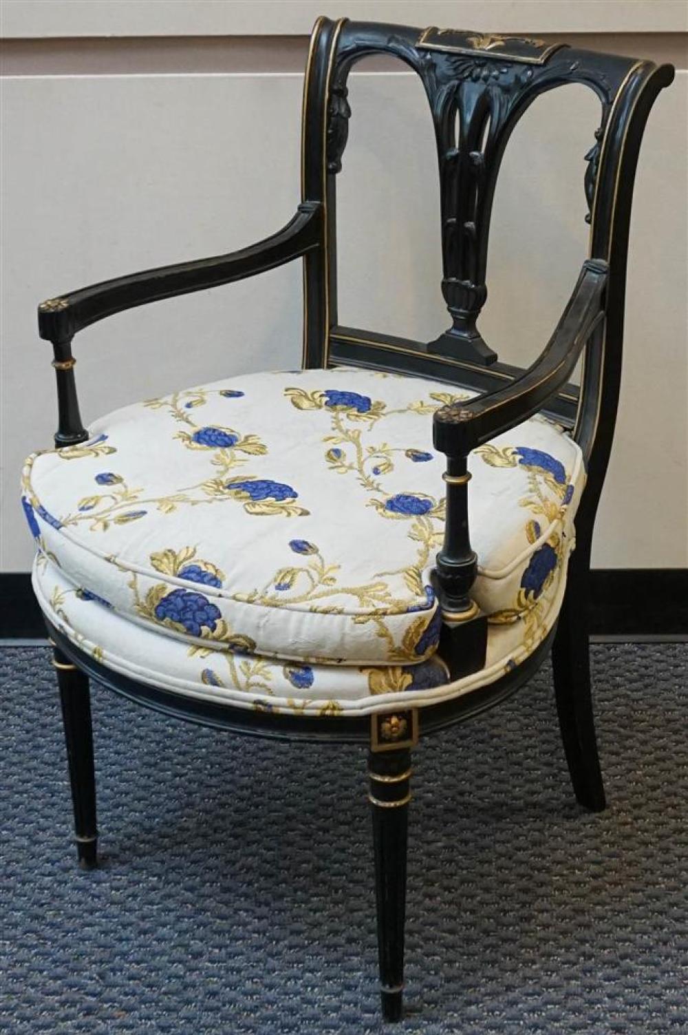 LOUIS XVI STYLE PARCEL GILT AND