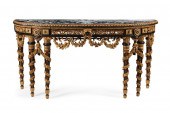 LOUIS XVI-STYLE PARCEL GILT AN