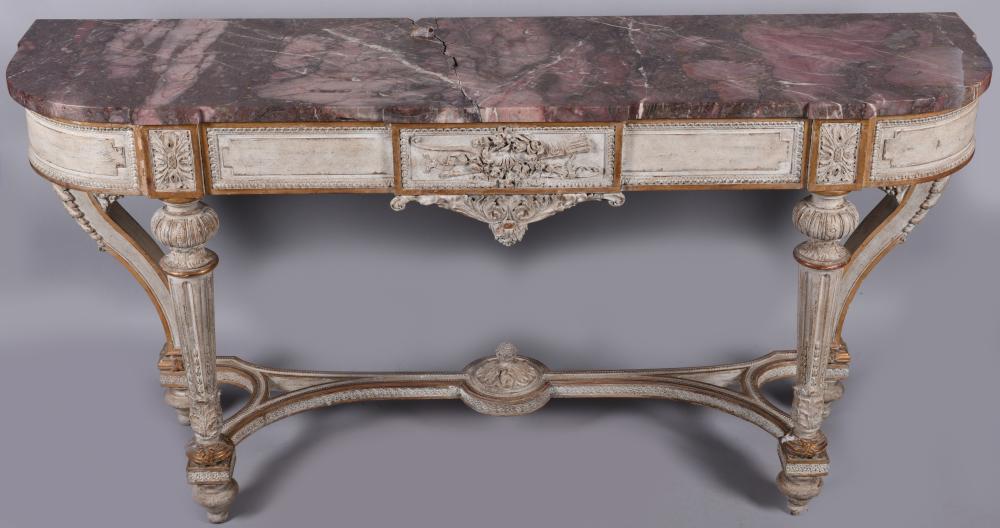 LOUIS XVI STYLE PARCEL-GILT WHITE