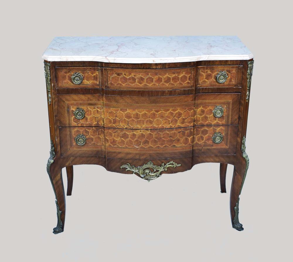 LOUIS XVI STYLE PETITE MARBLE TOP