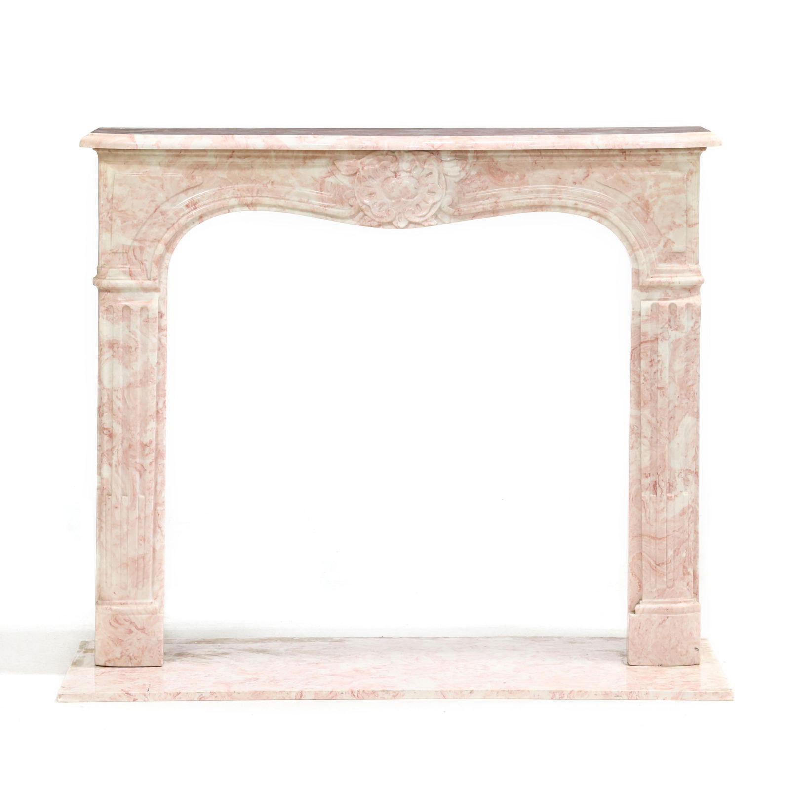LOUIS XVI STYLE PINK FAUX MARBLE