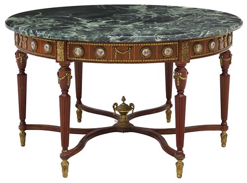 LOUIS XVI STYLE PORCELAIN-MOUNTED