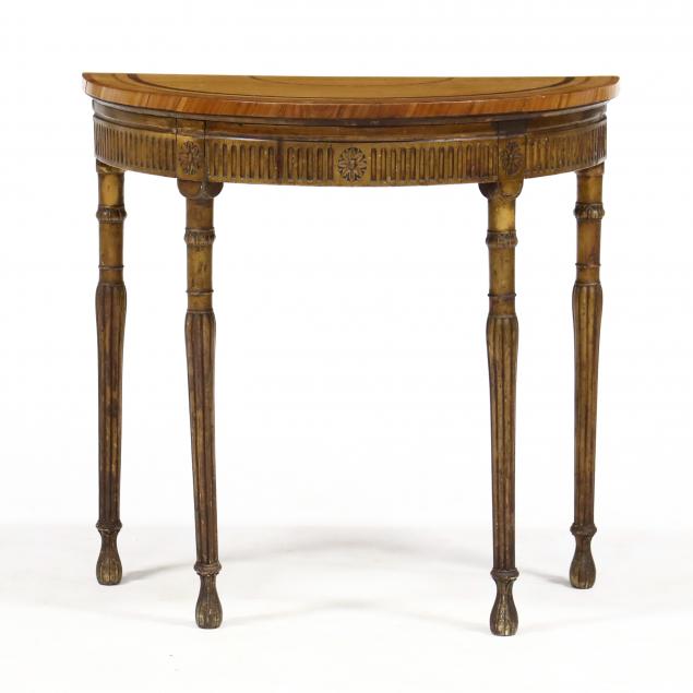 LOUIS XVI STYLE SATIN WOOD AND GILT