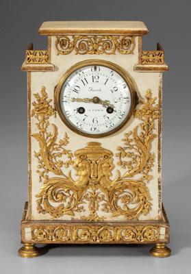 Louis XVI style shelf clock, wooden