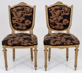 LOUIS XVI STYLE SIDE CHAIRS, P